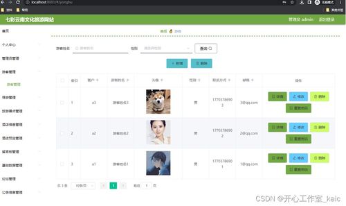 基于springboot的七彩云南文化旅游網站的設計與實現 論文 源碼 kaic